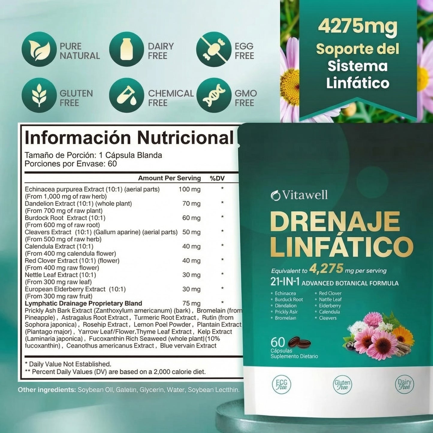 Complejo de Drenaje Linfático 21 en 1 - 4275 MG
